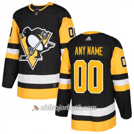 Män Ishockey Pittsburgh Penguins Tröja med eget tryck Adidas 2017-2018 Svart Authentic